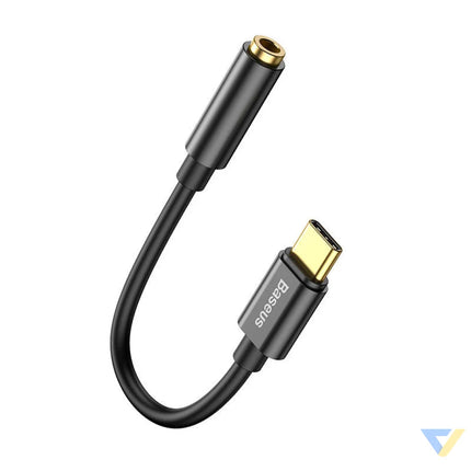 Baseus L54 Audio Adapter USB C + mini jack 3,5mm (Black) Audio adapters