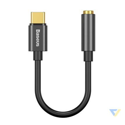 Baseus L54 Audio Adapter USB C + mini jack 3,5mm (Black) Audio adapters