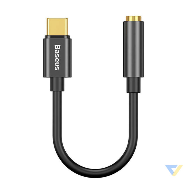 Baseus L54 Audio Adapter USB C + mini jack 3,5mm (Black) Audio adapters