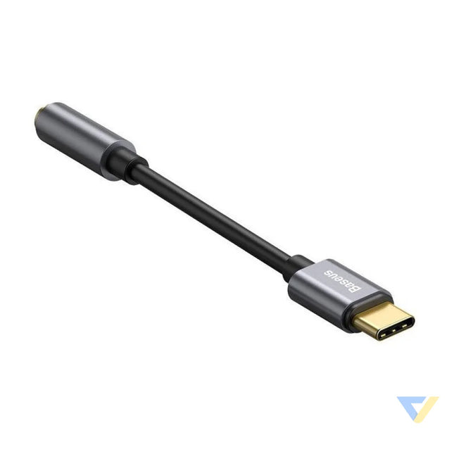 Baseus L54 Audio Adapter USB C + mini jack 3,5mm (Black + Gray) Audio adapters