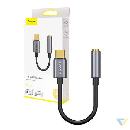 Baseus L54 Audio Adapter USB C + mini jack 3,5mm (Black + Gray) Audio adapters