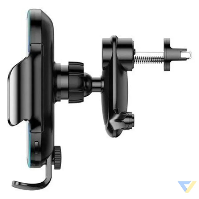 Baseus Light Electric Car Holder with Qi inductive charger (Black) Phone holders