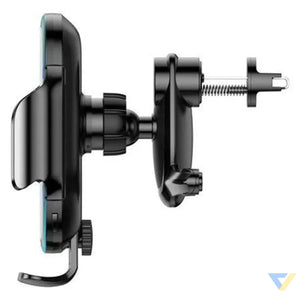 Baseus Light Electric Car Holder with Qi inductive charger (Black) Phone holders