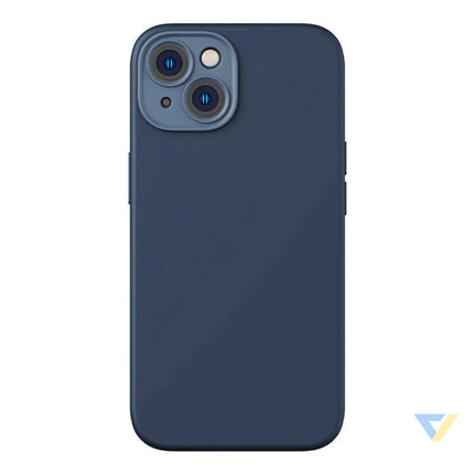 Baseus Liquid Silica Magnetic Case and Tempered Glass set for iPhone 14 Plus (blue) For smartphones
