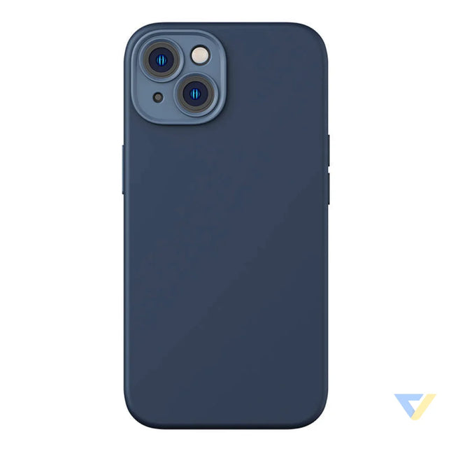 Baseus Liquid Silica Magnetic Case and Tempered Glass set for iPhone 14 Plus (blue) For smartphones