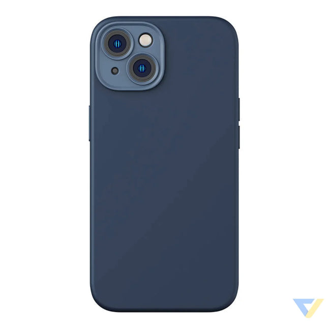 Baseus Liquid Silica Magnetic Case and Tempered Glass set for iPhone 14 Plus (blue) For smartphones