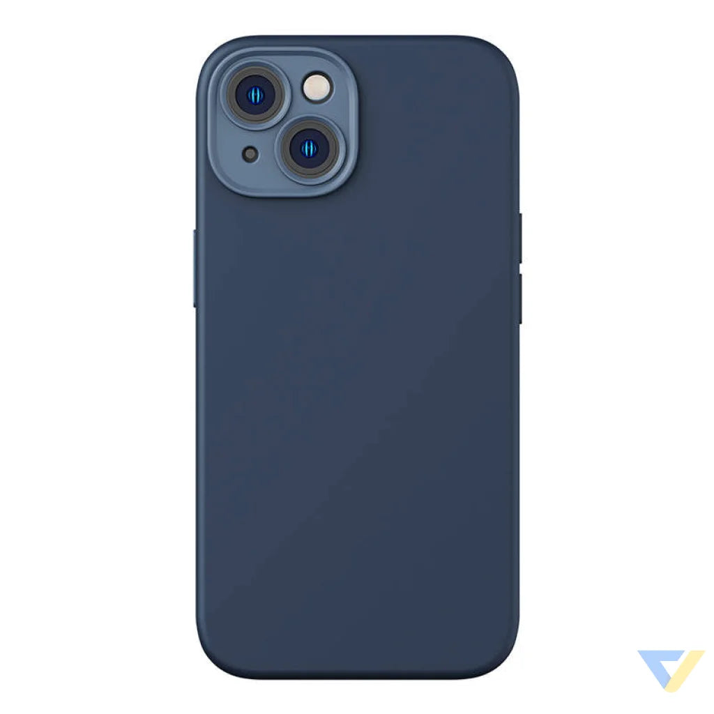Baseus Liquid Silica Magnetic Case and Tempered Glass set for iPhone 14 Plus (blue) For smartphones