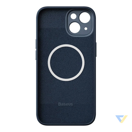 Baseus Liquid Silica Magnetic Case and Tempered Glass set for iPhone 14 Plus (blue) For smartphones