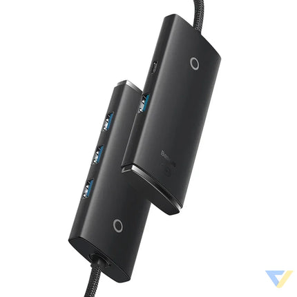 Baseus Lite Series Hub 4in1 USB to 4x USB 3.0 25cm (Black) Hubs