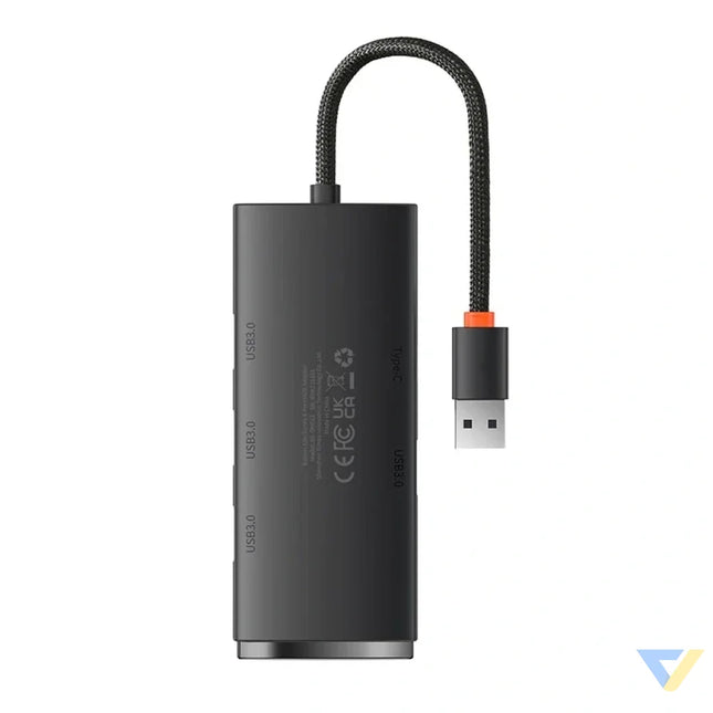 Baseus Lite Series Hub 4in1 USB to 4x USB 3.0 25cm (Black) Hubs