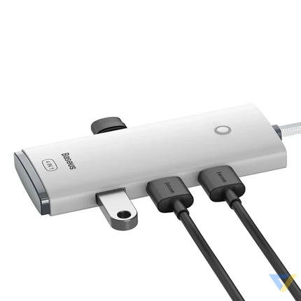 Baseus Lite Series Hub 4in1 USB to 4x USB 3.0 25cm (White) Hubs