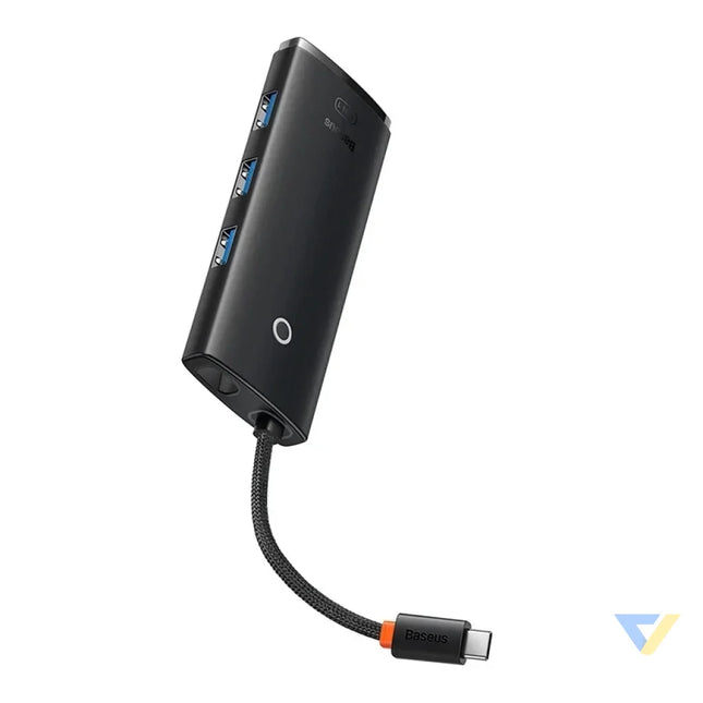 Baseus Lite Series Hub 5w1 USB C to 3x USB 3.0 + USB C + HDMI (black) Hubs