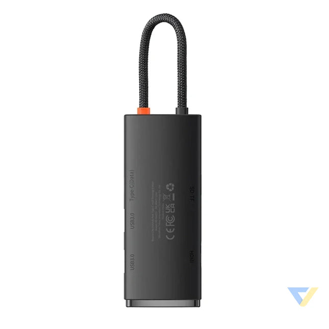 Baseus Lite Series Hub 6w1 USB C to 2x USB 3.0 + USB C + HDMI + SD/TF (black) Hubs