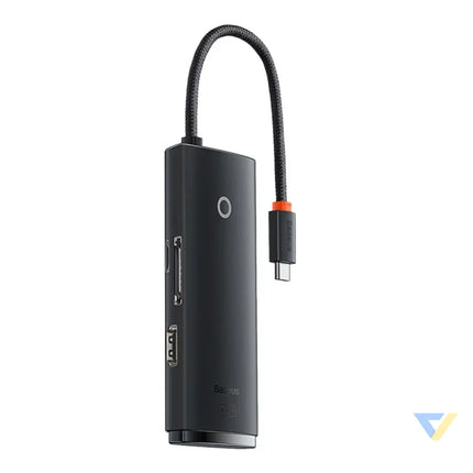 Baseus Lite Series Hub 6w1 USB C to 2x USB 3.0 + USB C + HDMI + SD/TF (black) Hubs