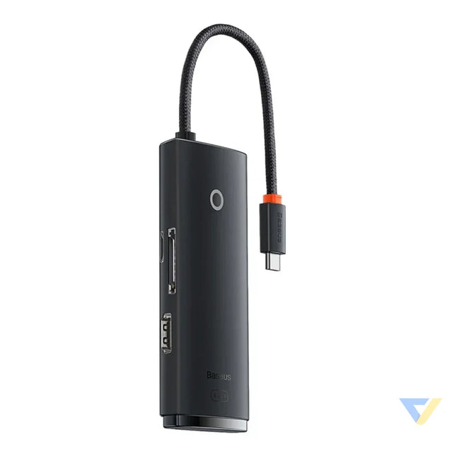Baseus Lite Series Hub 6w1 USB C to 2x USB 3.0 + USB C + HDMI + SD/TF (black) Hubs