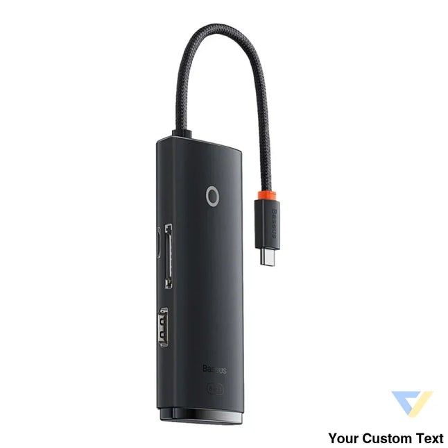 Baseus Lite Series Hub 6w1 USB C to 2x USB 3.0 + USB C + HDMI + SD/TF (black) Hubs