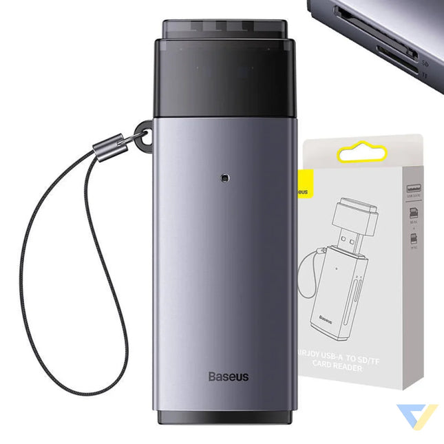 Baseus Lite Series SD/TF memory card reader USB (gray) Card readers