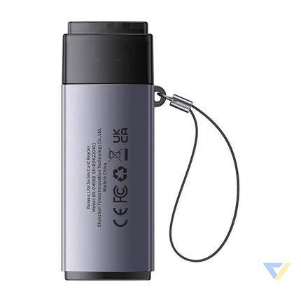 Baseus Lite Series SD/TF memory card reader USB (gray) Card readers