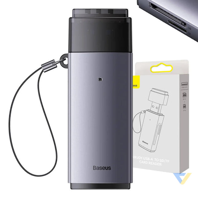 Baseus Lite Series SD/TF memory card reader USB (gray) Card readers