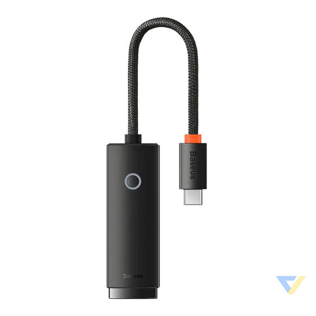 Baseus Lite Series USB C to RJ45 network adapter 100Mbps (black) Adapters connectors and converters