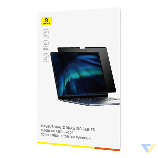 Baseus Magic Drawing magnetic protective privacy overlay for MacBook Pro 16’’ (2021/2023) + cleaning kit (transparent)