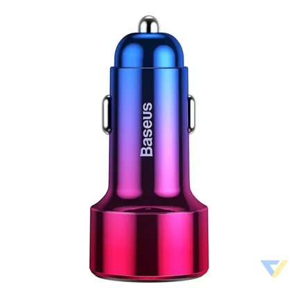 Baseus Magic USB + USB C QC 4.0 PD 45W car charger (red blue). Car chargers