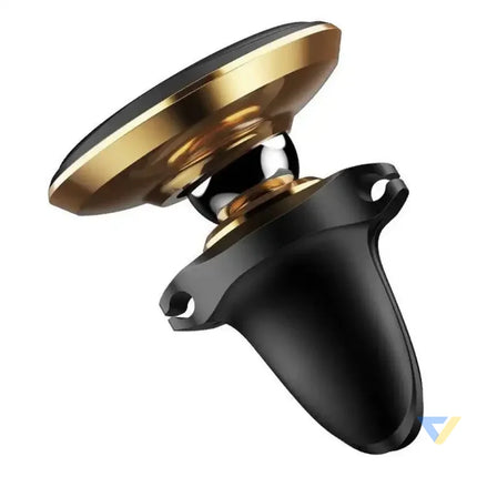 Baseus Magnetic Air Vent Car Mount Holder with cable clip Gold Phone holders