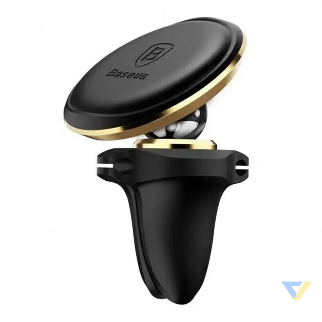 Baseus Magnetic Air Vent Car Mount Holder with cable clip Gold Phone holders