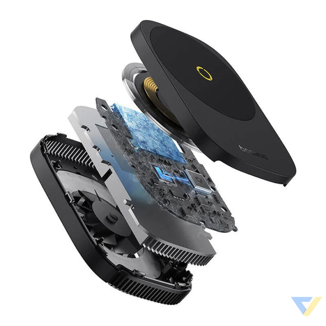 Baseus MagPro II Ultra Thin Phone Cooler with charger (black) Bases and stands
