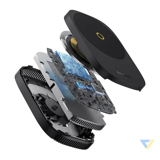 Baseus MagPro II Ultra Thin Phone Cooler with charger (black) Bases and stands