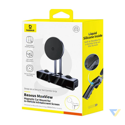 Baseus MaxView magnetic car screen holder (gray) Phone holders