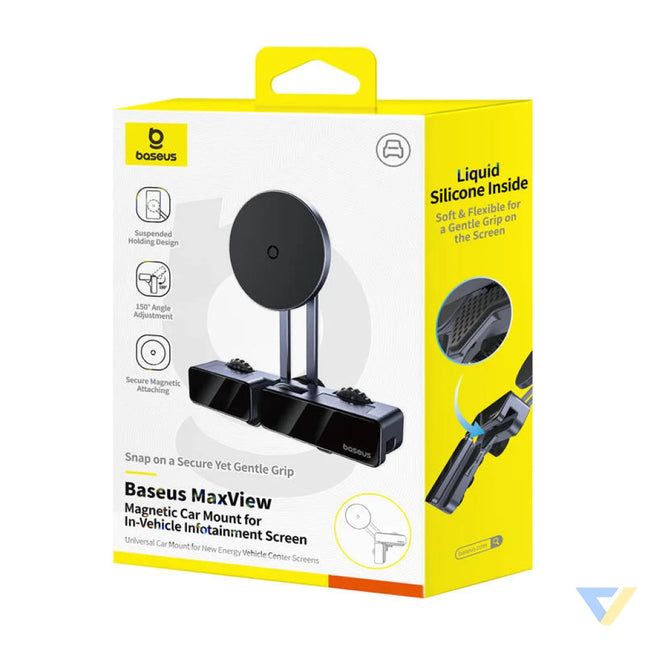 Baseus MaxView magnetic car screen holder (gray) Phone holders