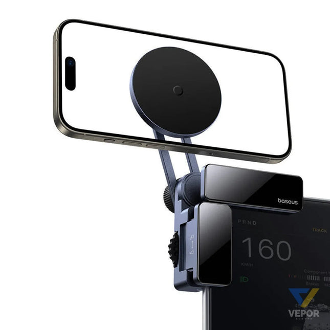 Baseus MaxView magnetic car screen holder (gray) Phone holders