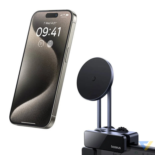 Baseus MaxView magnetic car screen holder (gray) Phone holders