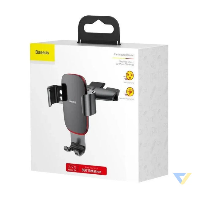 Baseus Metal Age Gravitational Holder for CD slot (Black) Phone holders
