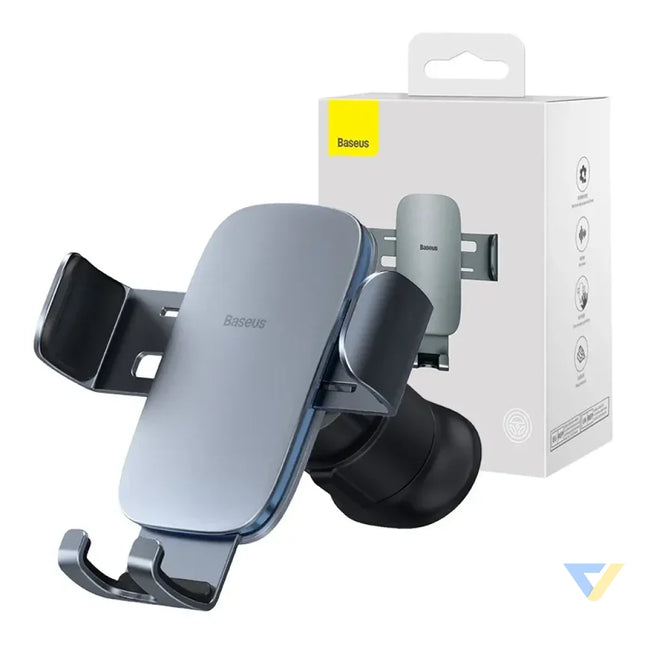 Baseus Metal Age II Gravitational Car Holder on ventilation grid (gray) Phone holders