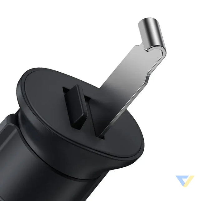 Baseus Metal Age II gravitational grip on the car grid black Phone holders
