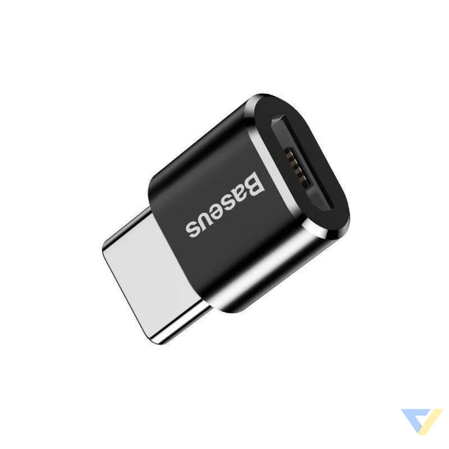 Baseus Micro USB to USB Type C adapter black Adapters connectors and converters