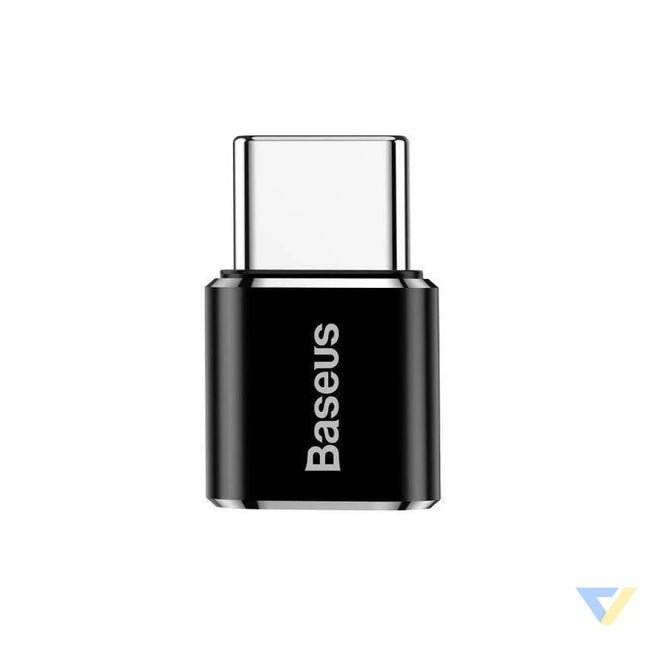 Baseus Micro USB to USB Type C adapter black Adapters connectors and converters