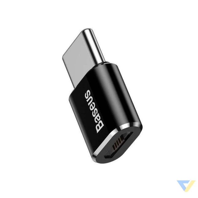 Baseus Micro USB to USB Type C adapter black Adapters connectors and converters