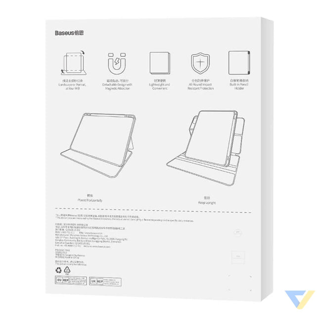 Baseus Minimalist Series IPad PRO 11’’/Pad Air4/Air5 10.9’’ Magnetic protective case (blue) Protective cases for tablets