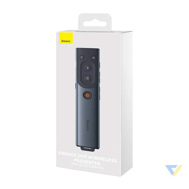 Baseus Orange Dot Multifunctional remote control for presentation with a red laser pointer gray Laser pointers