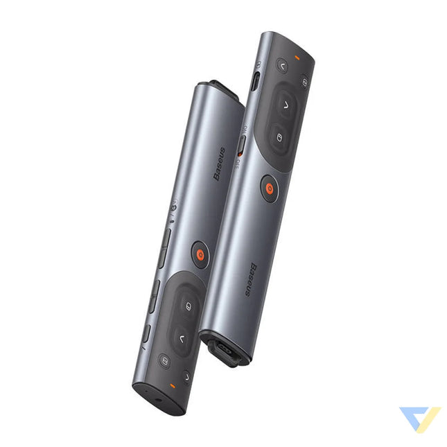 Baseus Orange Dot Multifunctional remote control for presentation with a red laser pointer gray Laser pointers