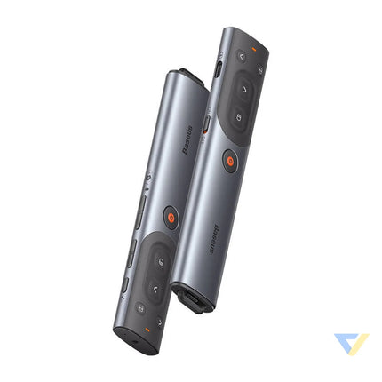 Baseus Orange Dot Multifunctional remote control for presentation with a red laser pointer gray Laser pointers