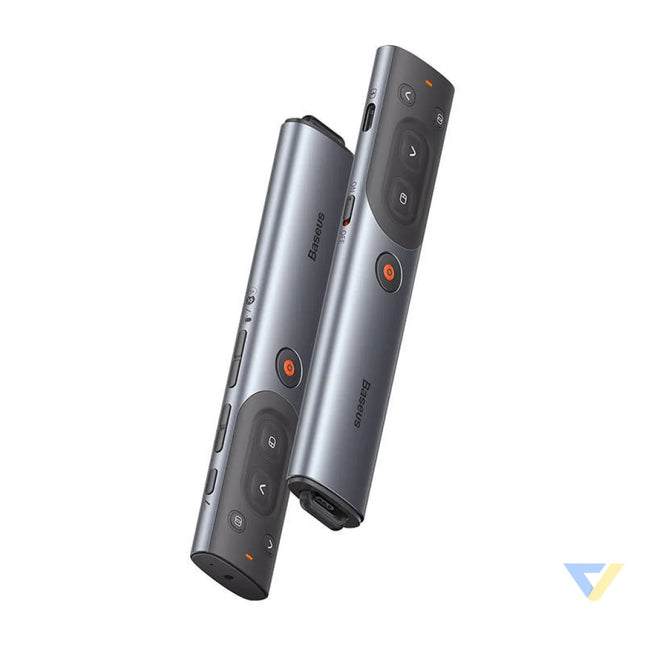 Baseus Orange Dot Multifunctional remote control for presentation with a red laser pointer gray Laser pointers