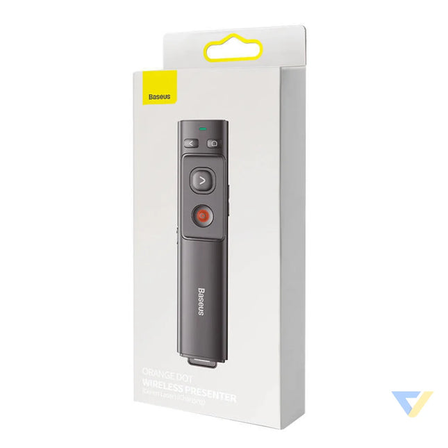 Baseus Orange Dot Multifunctionale remote control for presentation with a green laser pointer gray Laser pointers