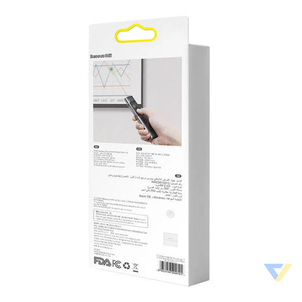 Baseus Orange Dot Multifunctionale remote control for presentation with a green laser pointer gray Laser pointers