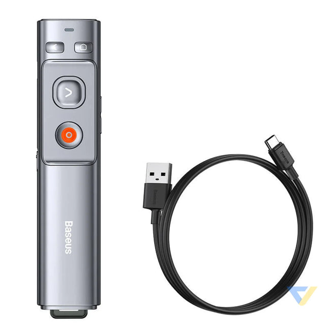 Baseus Orange Dot Multifunctionale remote control for presentation with a laser pointer gray Laser pointers
