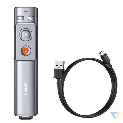 Baseus Orange Dot Multifunctionale remote control for presentation with a laser pointer gray Laser pointers