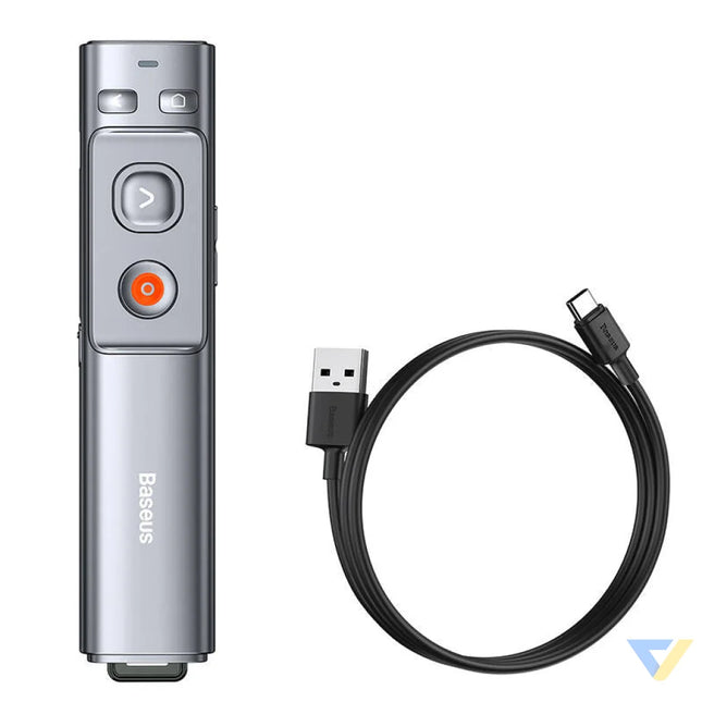 Baseus Orange Dot Multifunctionale remote control for presentation with a laser pointer gray Laser pointers